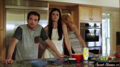 Summer - Stepmom India Summer gets pounded hard in the kitchen by stepson CeCe Capella - sexu.com - India